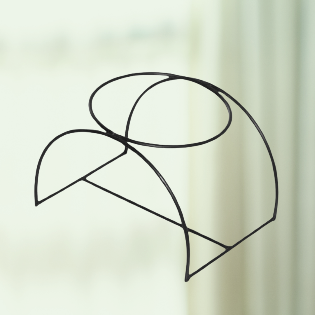 One-pot metal plant stand
