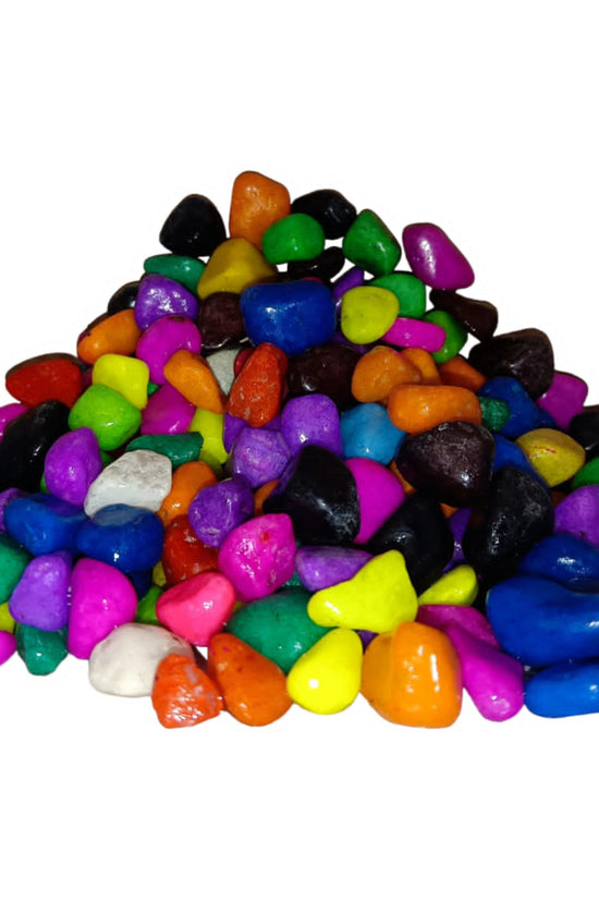 Mixed color polished pebbles

