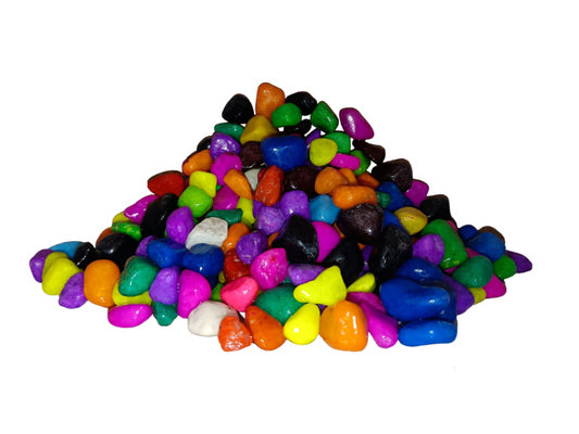 Multicoloured Pebbles By Gardengram, these can be used to decorate plants, Pots and Planters as well as lawns and pathways 