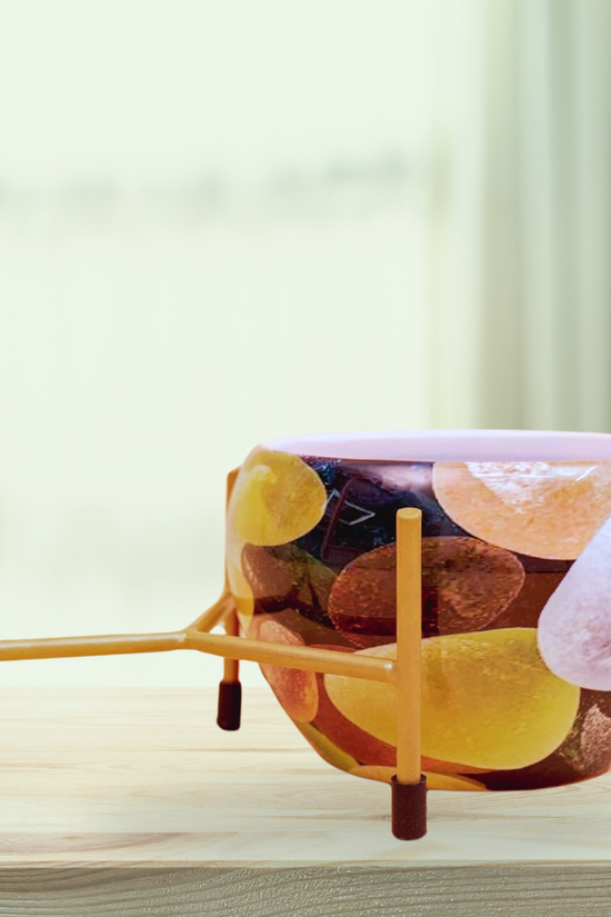 Multi-color pebble design planter
