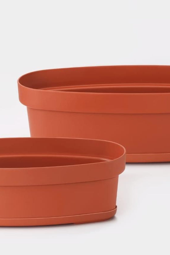 Rectangular terracotta planter for windows

