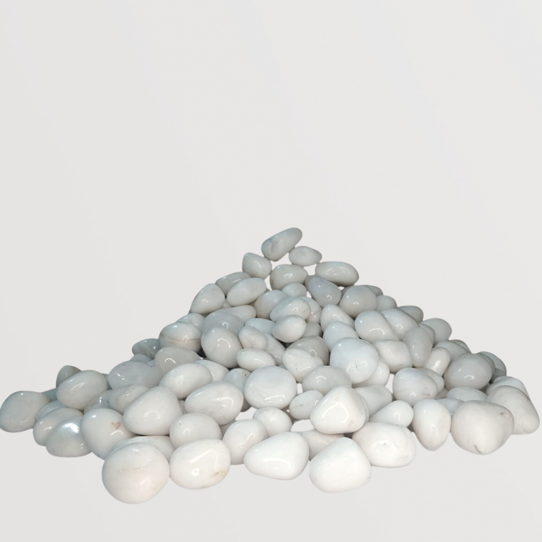 Decorative pebble pack for pots