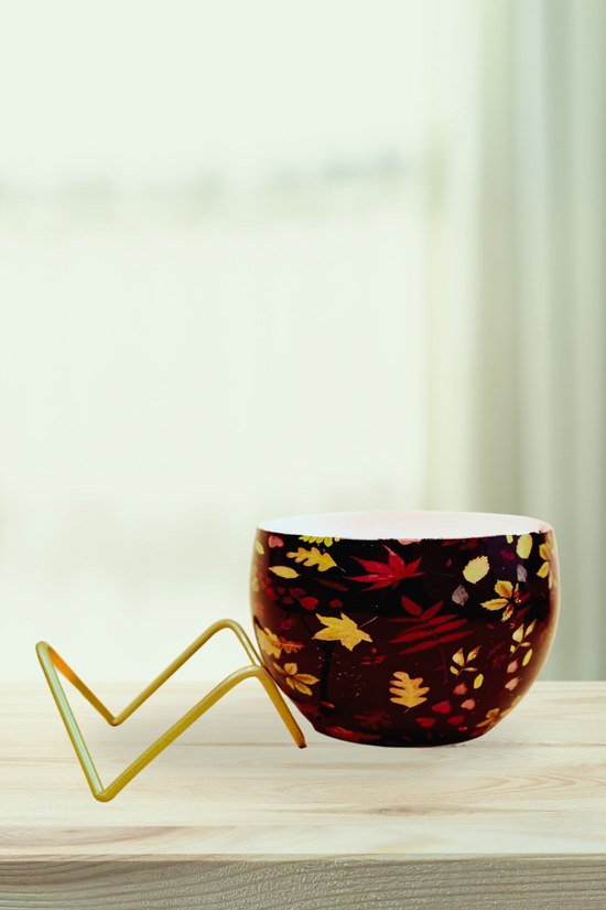 Leaf cut design metal pot stand