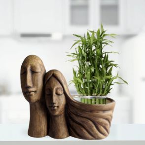 Brown Couple Planter