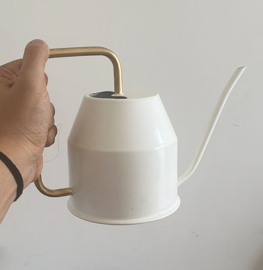 Ivory plastic watering can
