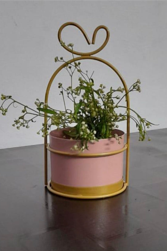 Ceramic heart planter for decor
