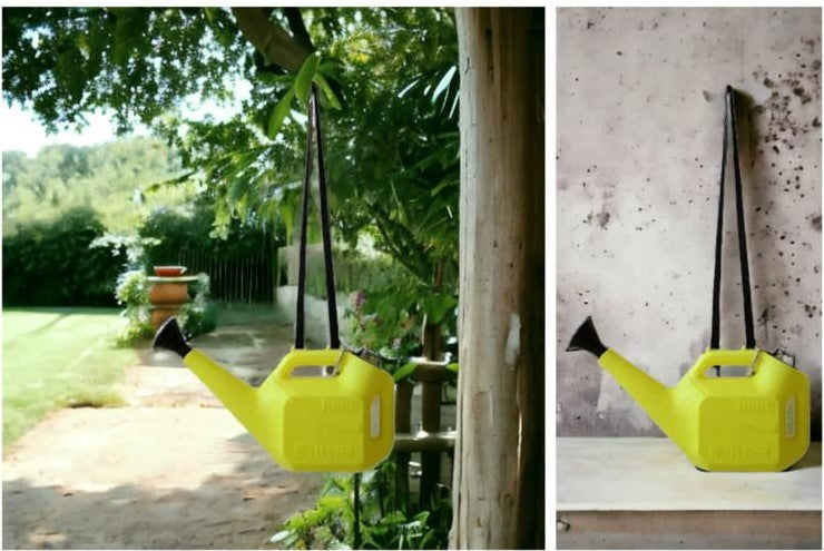 5-liter green gardening watering can
