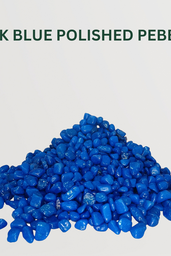Polished Pebble Combo Dark Blue Polished Pebbles- Gardengram 