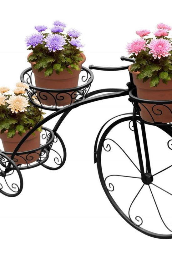 3-pot decorative cycle planter
