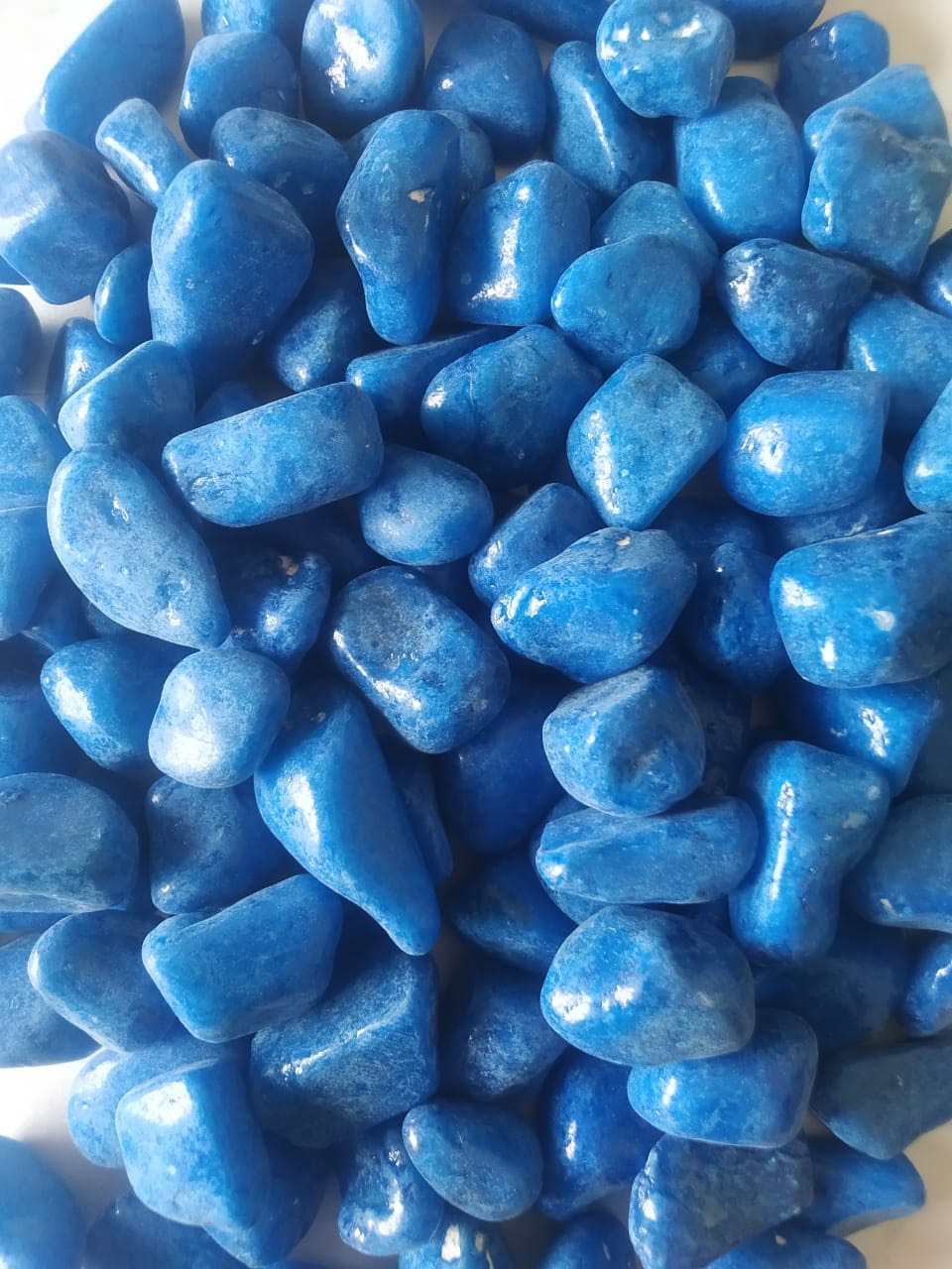 Dark Blue polished pebbles - Gardengram
