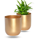 Classy Golden pot for tables | Golden metallic pot for home decor