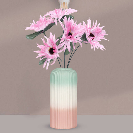 Elegant shaded long ceramic planter
