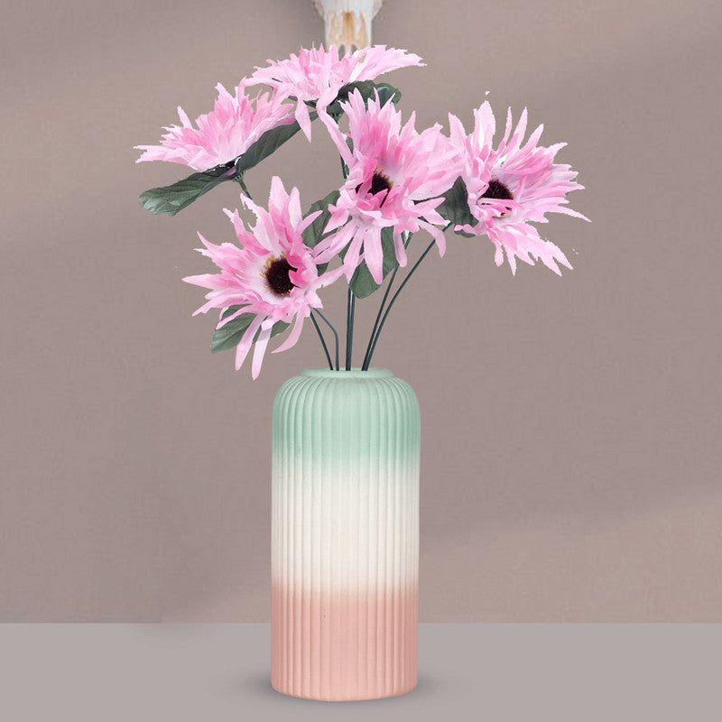 Elegant shaded long ceramic planter
