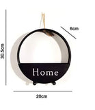 Round Black Metal Wall Planter For Homes