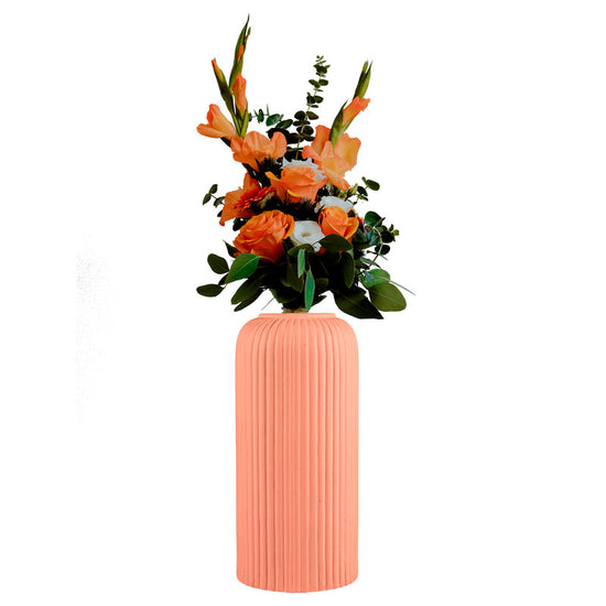 Ceramic pink planters - minimalist design
