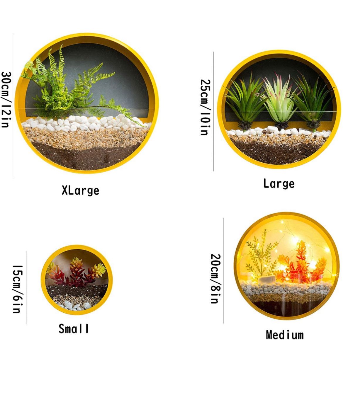 Iron wall hanging planters | Set of 4