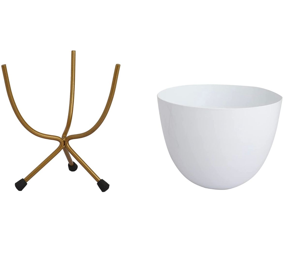 White egg pot for indoor decor
