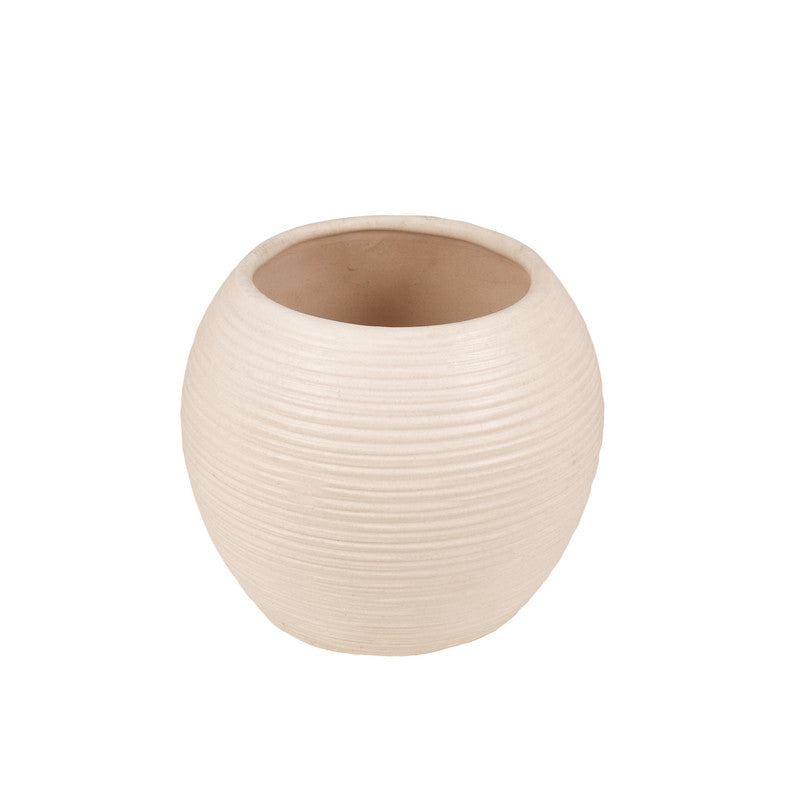 Off-white spiral ceramic pot copy
