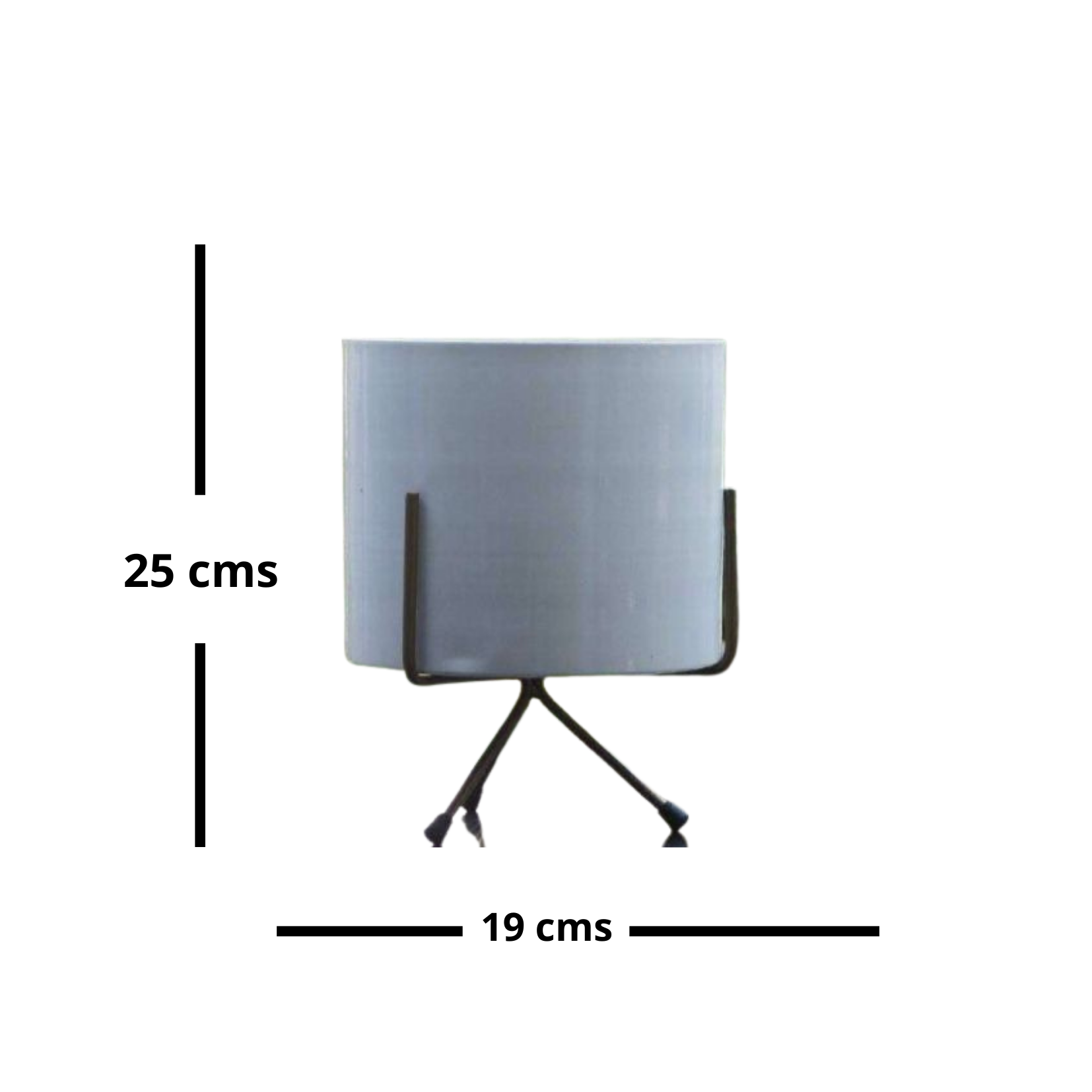 White metallic planter with stand
