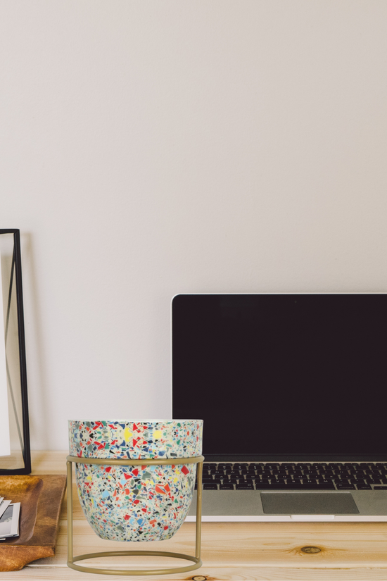 Designer desktop planter
