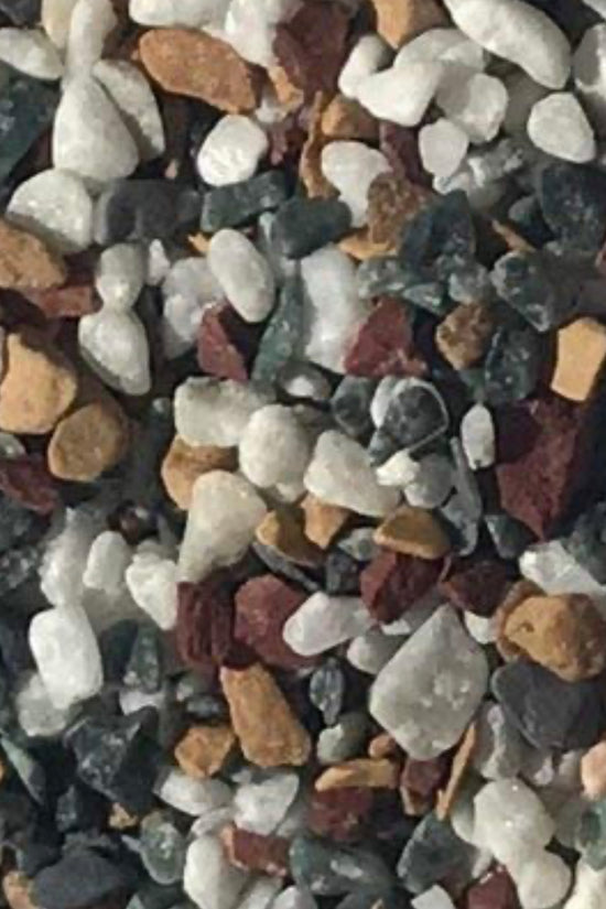 White marble chips for decoration
