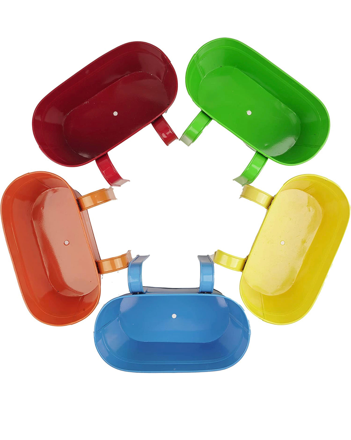 Balcony railing planter set
