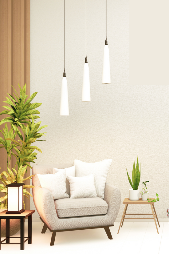 Floral print metal planter
