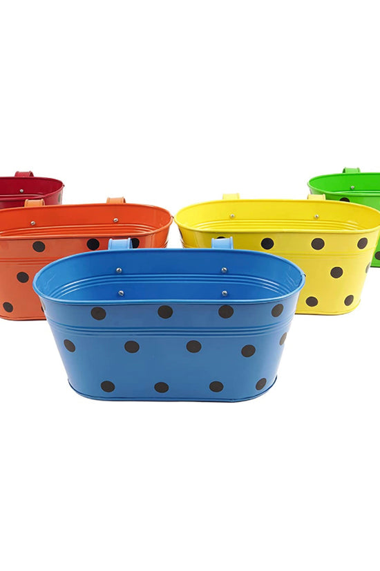 Balcony railing planter set
