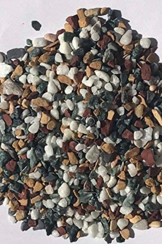 White marble chips for decoration
