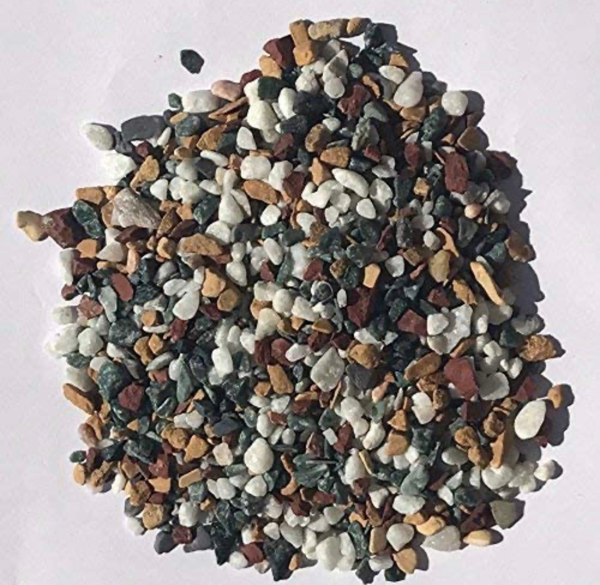 White marble chips for decoration
